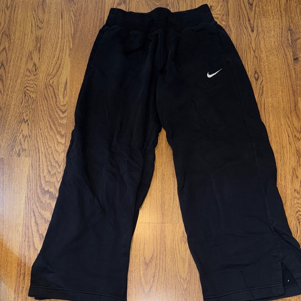 Nike Black Joggers with White Logo